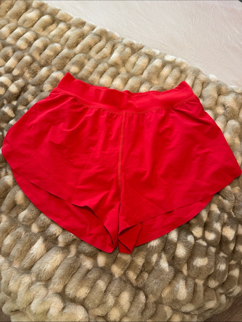 Women’s Red Athletic Shorts - Lightweight Run & Training Shorts
